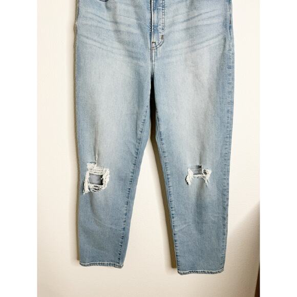 NWT Madewell The Perfect Vintage Straight Jean Distressed Light Danby Wash US 29 - Picture 7 of 12